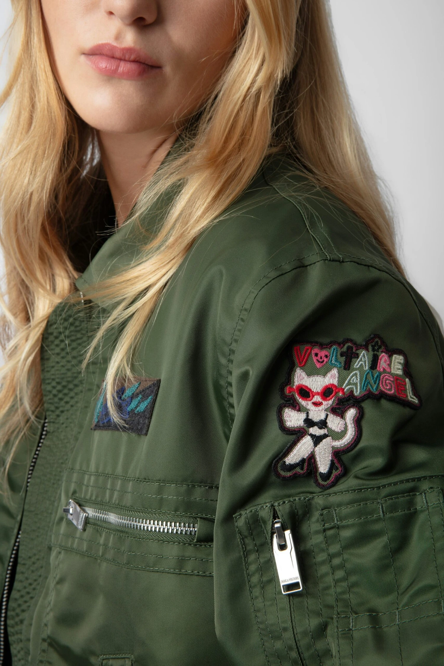 Zadig & Voltaire Bolid Jacket Used Kaki 2 Zadig & Voltaire Bolid Jacket Used Kaki - Image 2