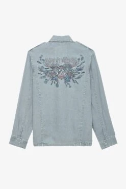 Zadig & Voltaire Kid Linen Jacket Glacier -Zadig & Voltaire Shop WWOW00634 GLACIER 1 1