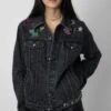 Zadig & Voltaire Kasy Denim Jacket Grey