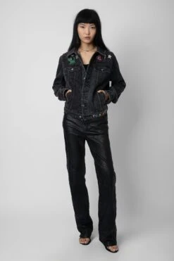 Zadig & Voltaire Kasy Denim Jacket Grey -Zadig & Voltaire Shop WWOW00637 GRIS 3