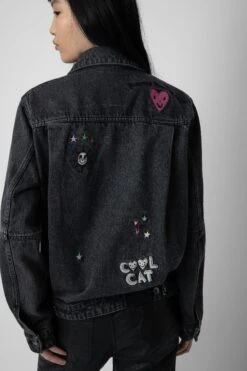 Zadig & Voltaire Kasy Denim Jacket Grey -Zadig & Voltaire Shop WWOW00637 GRIS 7