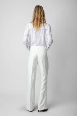 Zadig & Voltaire Pistol Pants White 11 Zadig & Voltaire Pistol Pants White -Zadig & Voltaire Shop WWPA00791 BLANC 5
