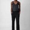 Zadig & Voltaire Poxy Silk Pants Black