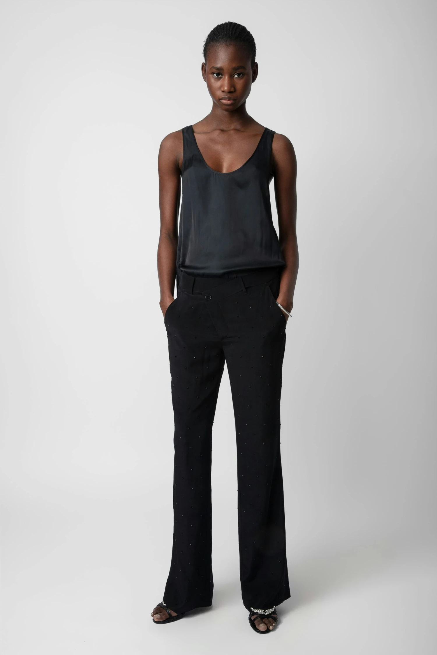 Zadig & Voltaire Poxy Silk Pants Black 1 Zadig & Voltaire Poxy Silk Pants Black