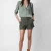 Zadig & Voltaire Tink Satin Blouse Treillis
