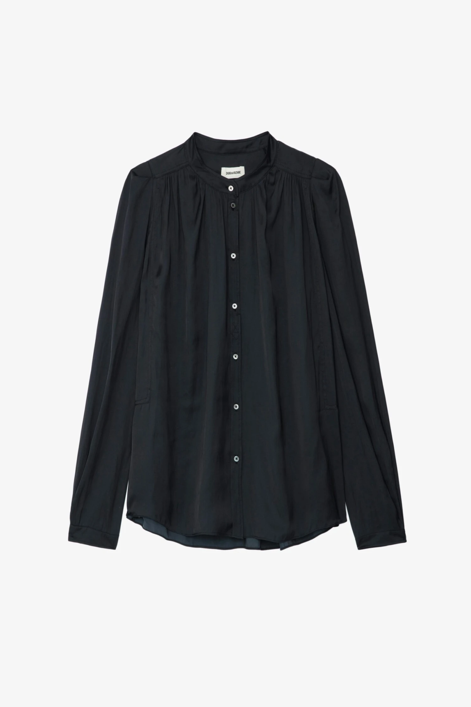 Zadig & Voltaire Tchin Satin Blouse Black 4 Zadig & Voltaire Tchin Satin Blouse Black - Image 4