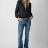 Zadig & Voltaire Tchin Satin Blouse Black