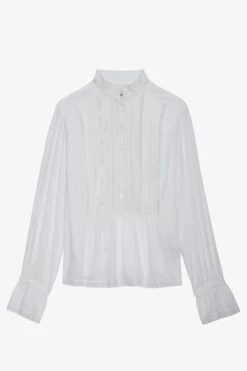 Zadig & Voltaire Tricia Shirt White -Zadig & Voltaire Shop WWSH00549 BLANC