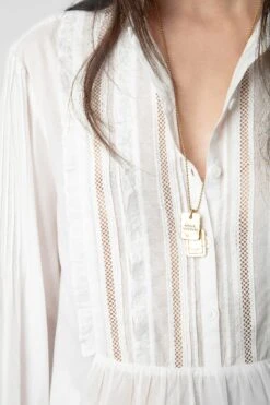 Zadig & Voltaire Tricia Shirt White -Zadig & Voltaire Shop WWSH00549 BLANC 4 1