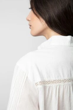 Zadig & Voltaire Tricia Shirt White -Zadig & Voltaire Shop WWSH00549 BLANC 7 1