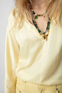 Zadig & Voltaire Tonastir Satin Blouse Shea -Zadig & Voltaire Shop WWSH00556 SHEA 3