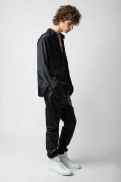 Zadig & Voltaire Tyrone Satin Shirt Black 18 Zadig & Voltaire Tyrone Satin Shirt Black -Zadig & Voltaire Shop WWSH00558 NOIR 12