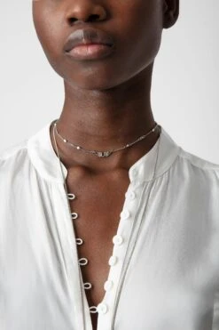 Zadig & Voltaire Twina Satin Blouse Judo -Zadig & Voltaire Shop WWSH00559 JUDO 4