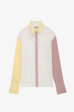 Zadig & Voltaire Tyrone Shirt Petale -Zadig & Voltaire Shop WWSH00562 PETALE 1