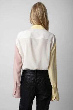 Zadig & Voltaire Tyrone Shirt Petale -Zadig & Voltaire Shop WWSH00562 PETALE 6 1