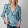 Zadig & Voltaire Talixia Diamanté Blouse Glacier