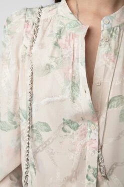 Zadig & Voltaire Tchin Satin Blouse Mastic -Zadig & Voltaire Shop WWSH00567 MASTIC 4 1