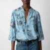 Zadig & Voltaire Twina Silk Blouse Glacier