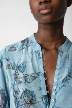 Zadig & Voltaire Twina Silk Blouse Glacier -Zadig & Voltaire Shop WWSH00571 GLACIER 4