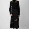 Zadig & Voltaire Jaylal Silk Skirt Black