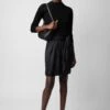 Zadig & Voltaire Joji Satin Skirt Black