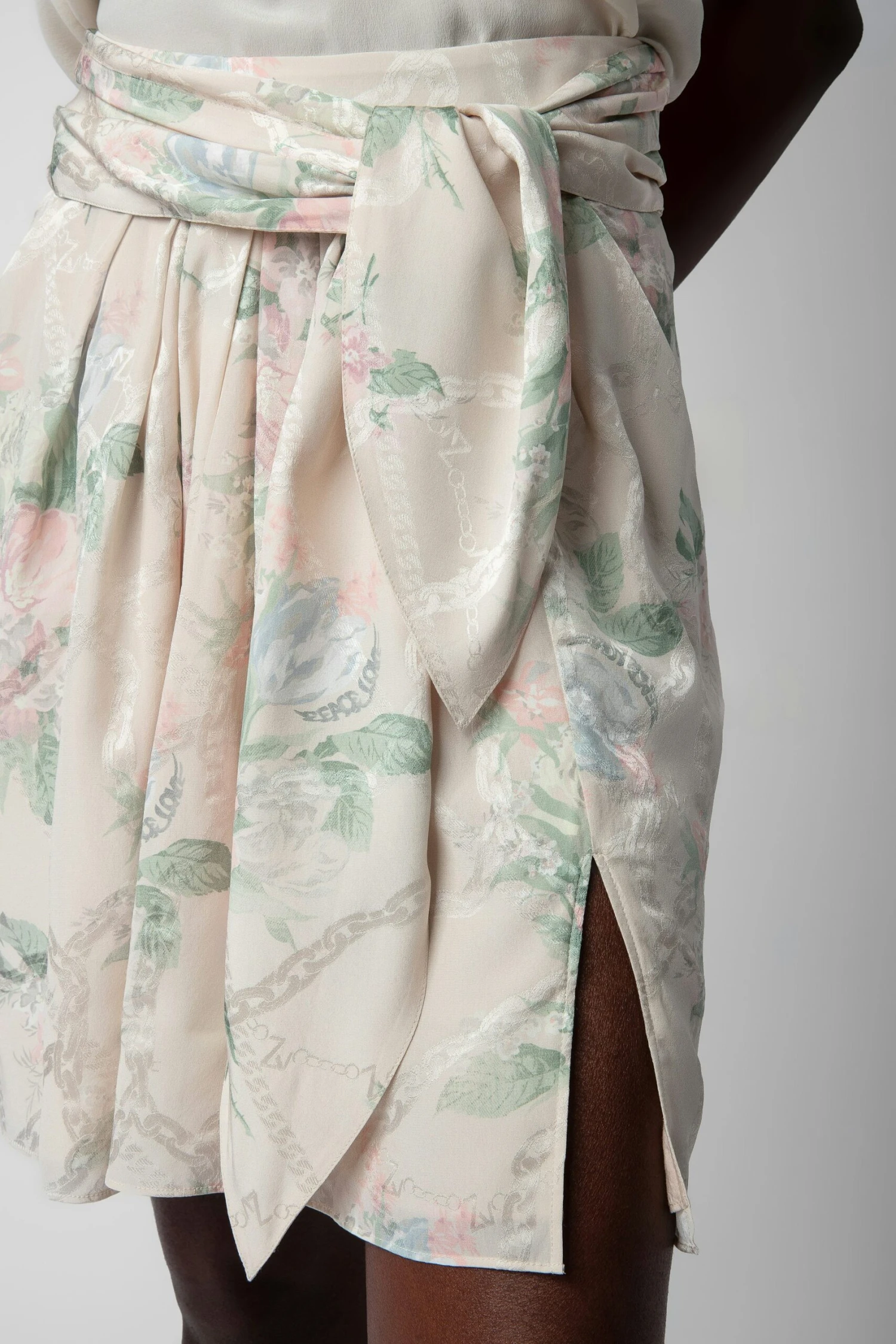 Zadig & Voltaire Joji Skirt Mastic 4 Zadig & Voltaire Joji Skirt Mastic - Image 4