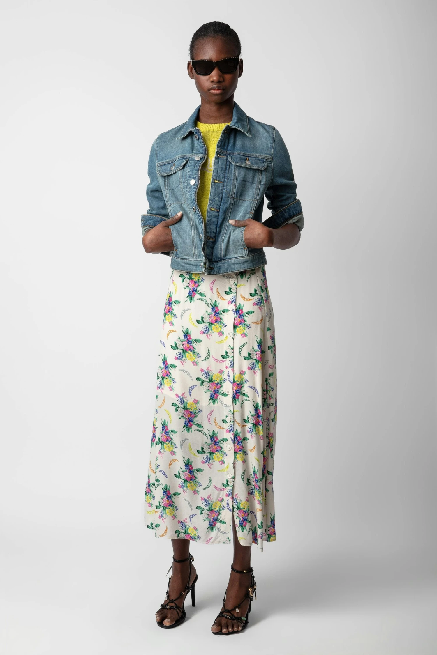 Zadig & Voltaire June Skirt Mastic 1 Zadig & Voltaire June Skirt Mastic