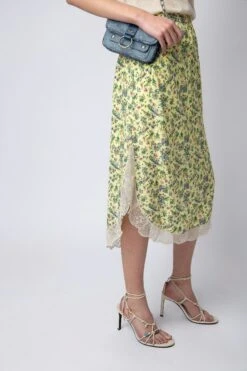 Zadig & Voltaire Joslina Skirt Cedra -Zadig & Voltaire Shop WWSK00381 CEDRA 5 1