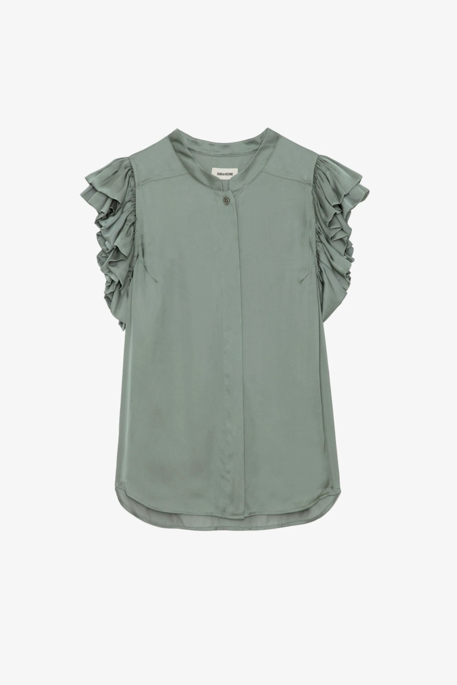 Zadig & Voltaire Tiza Satin Top Treillis 6 Zadig & Voltaire Tiza Satin Top Treillis - Image 6