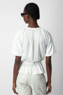 Zadig & Voltaire Tomina Satin Blouse Judo -Zadig & Voltaire Shop WWTO00220 JUDO 5