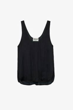 Zadig & Voltaire Carys Satin Top Black -Zadig & Voltaire Shop WWTO00221 NOIR