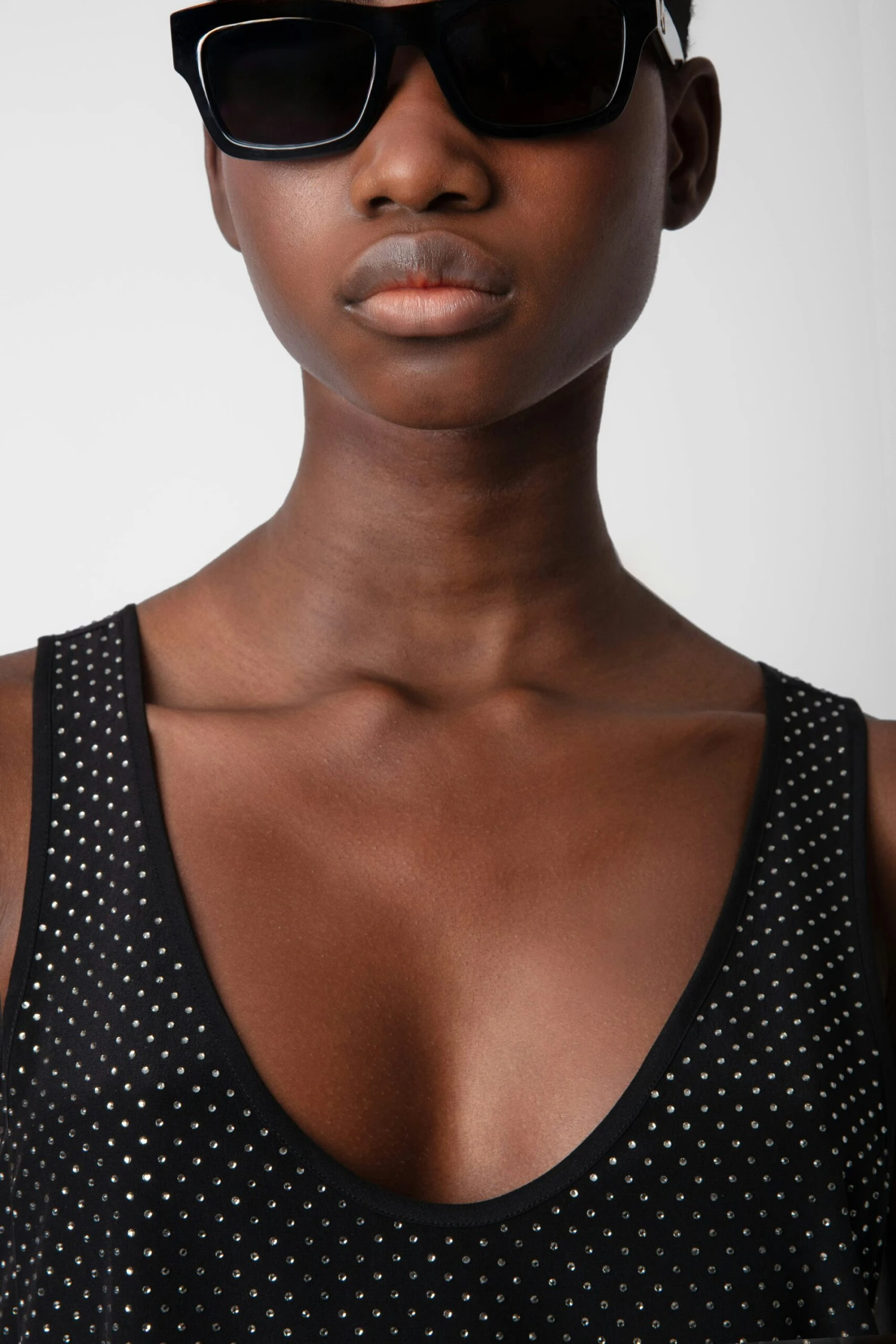 Zadig & Voltaire Carys Diamanté Silk Top Black 2 Zadig & Voltaire Carys Diamanté Silk Top Black - Image 2