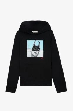 Zadig & Voltaire Sancho Photoprint Sweatshirt Black -Zadig & Voltaire Shop jmss00239 noir
