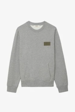 Zadig & Voltaire Aime Sweatshirt Gris Chine -Zadig & Voltaire Shop jmss00247 gris chine