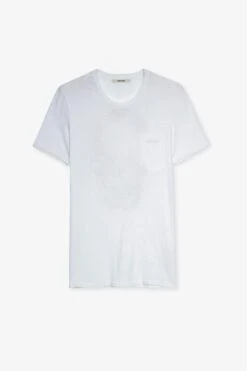Zadig & Voltaire Stockholm T-Shirt White -Zadig & Voltaire Shop jmts00023 blanc