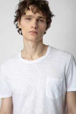 Zadig & Voltaire Stockholm T-Shirt White -Zadig & Voltaire Shop jmts00023 blanc 3