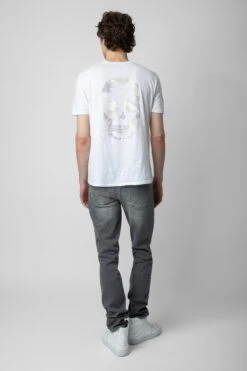 Zadig & Voltaire Stockholm T-Shirt White -Zadig & Voltaire Shop jmts00023 blanc 5