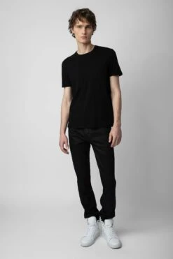 Zadig & Voltaire Stockholm T-Shirt Black 7 Zadig & Voltaire Stockholm T-Shirt Black -Zadig & Voltaire Shop jmts00023 noir 3
