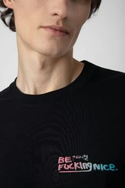 Zadig & Voltaire Ted Photoprint T-shirt Black -Zadig & Voltaire Shop jmts00636 noir 4