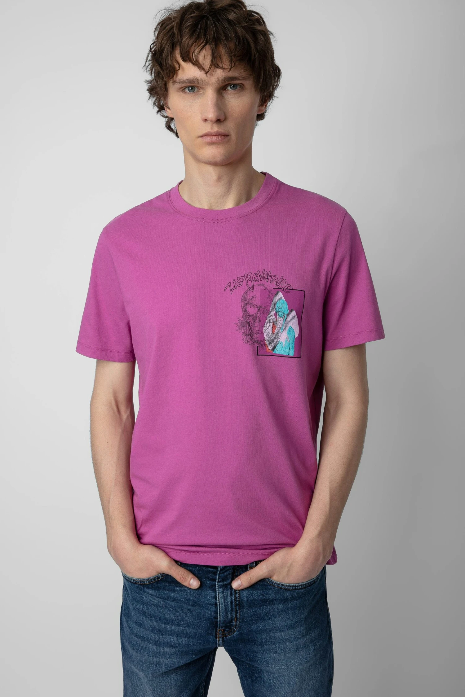 Zadig & Voltaire Ted Photoprint T-shirt Anemone 2 Zadig & Voltaire Ted Photoprint T-shirt Anemone - Image 2