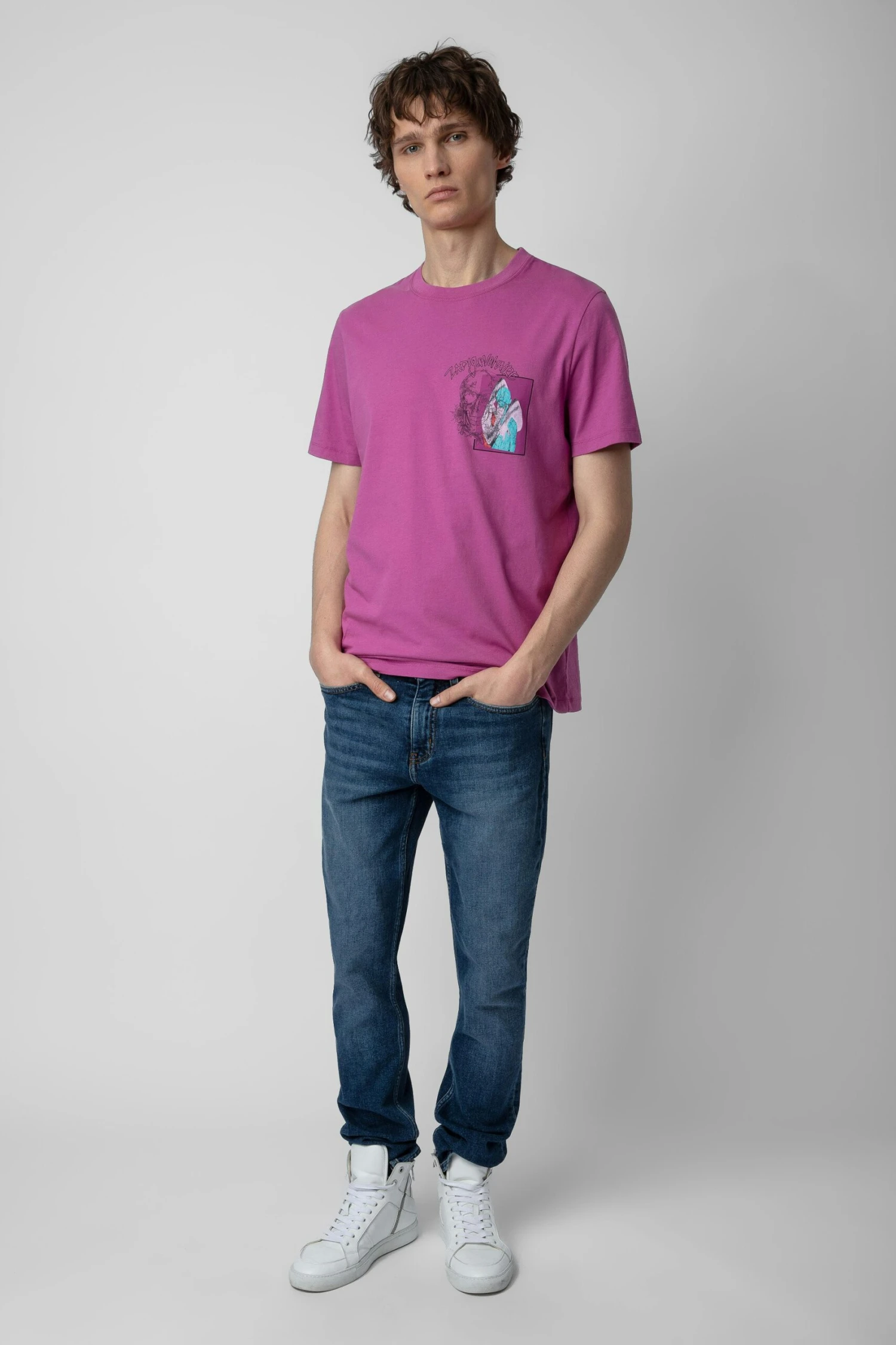 Zadig & Voltaire Ted Photoprint T-shirt Anemone 1 Zadig & Voltaire Ted Photoprint T-shirt Anemone