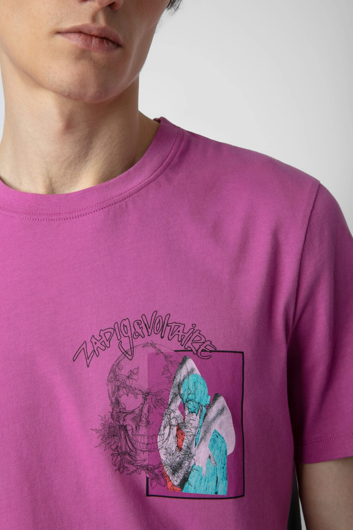 Zadig & Voltaire Ted Photoprint T-shirt Anemone 3 Zadig & Voltaire Ted Photoprint T-shirt Anemone - Image 3