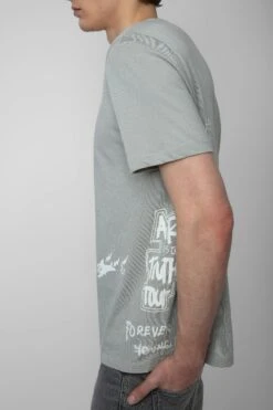 Zadig & Voltaire Ted Tag T-shirt Oyster -Zadig & Voltaire Shop jmts00642 oyster 6