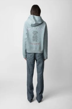 Zadig & Voltaire Georgy Concert Diamanté Hoodie Glacier -Zadig & Voltaire Shop jwss00584 glacier 10 1