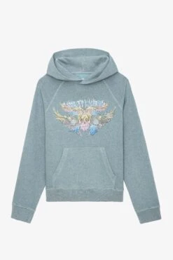 Zadig & Voltaire Georgy Concert Diamanté Hoodie Glacier -Zadig & Voltaire Shop jwss00584 glacier 11