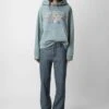 Zadig & Voltaire Georgy Concert Diamanté Hoodie Glacier