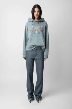 Zadig & Voltaire Georgy Concert Diamanté Hoodie Glacier