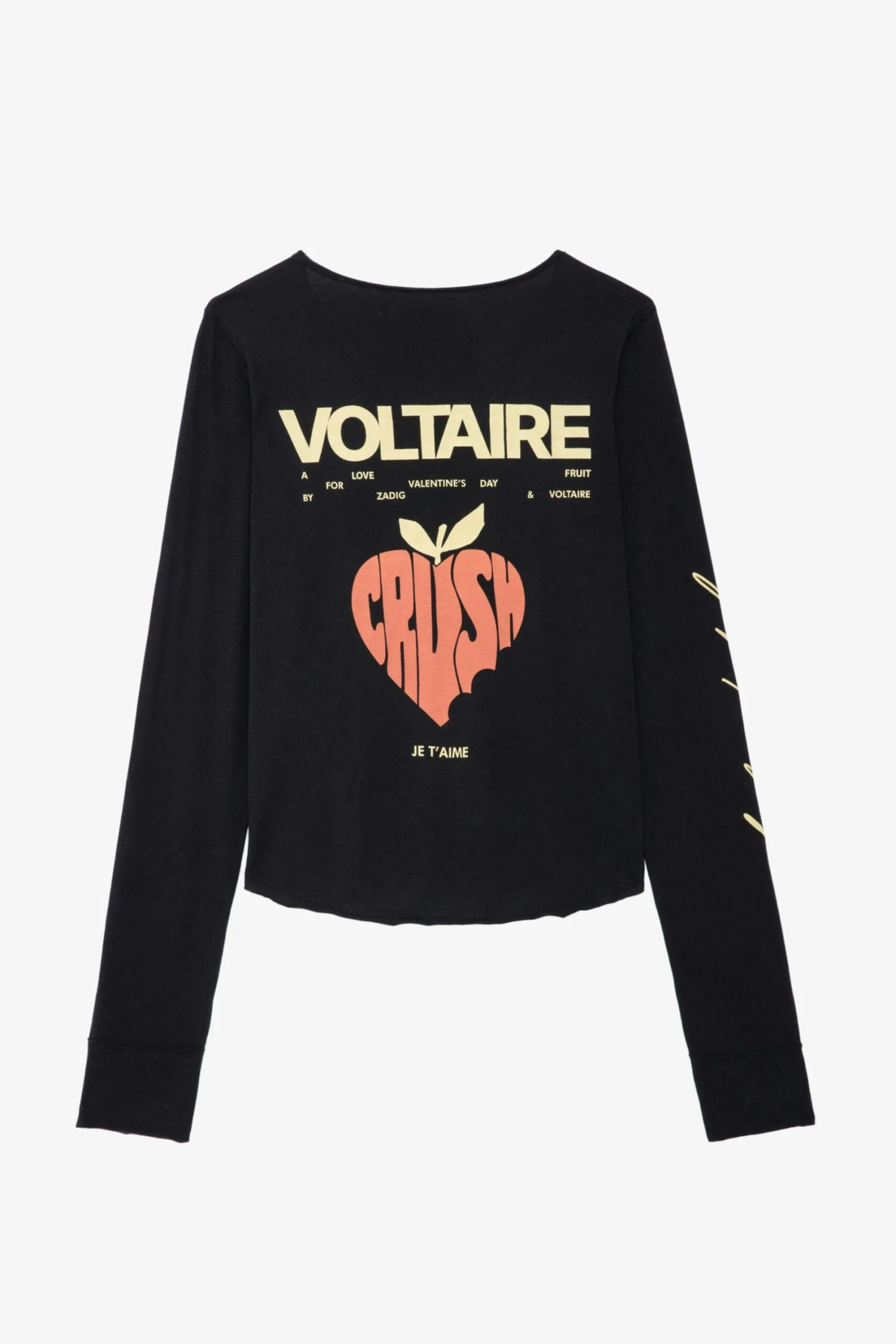 Zadig & Voltaire Crop Concert Crush Henley Top Black 7 Zadig & Voltaire Crop Concert Crush Henley Top Black - Image 7