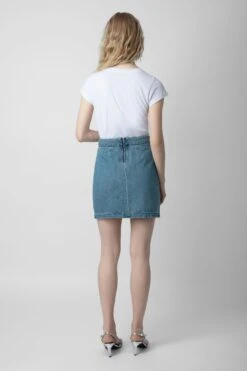 Zadig & Voltaire Skinny Stars Diamanté T-Shirt White 8 Zadig & Voltaire Skinny Stars Diamanté T-Shirt White -Zadig & Voltaire Shop jwts01586 blanc 4 1