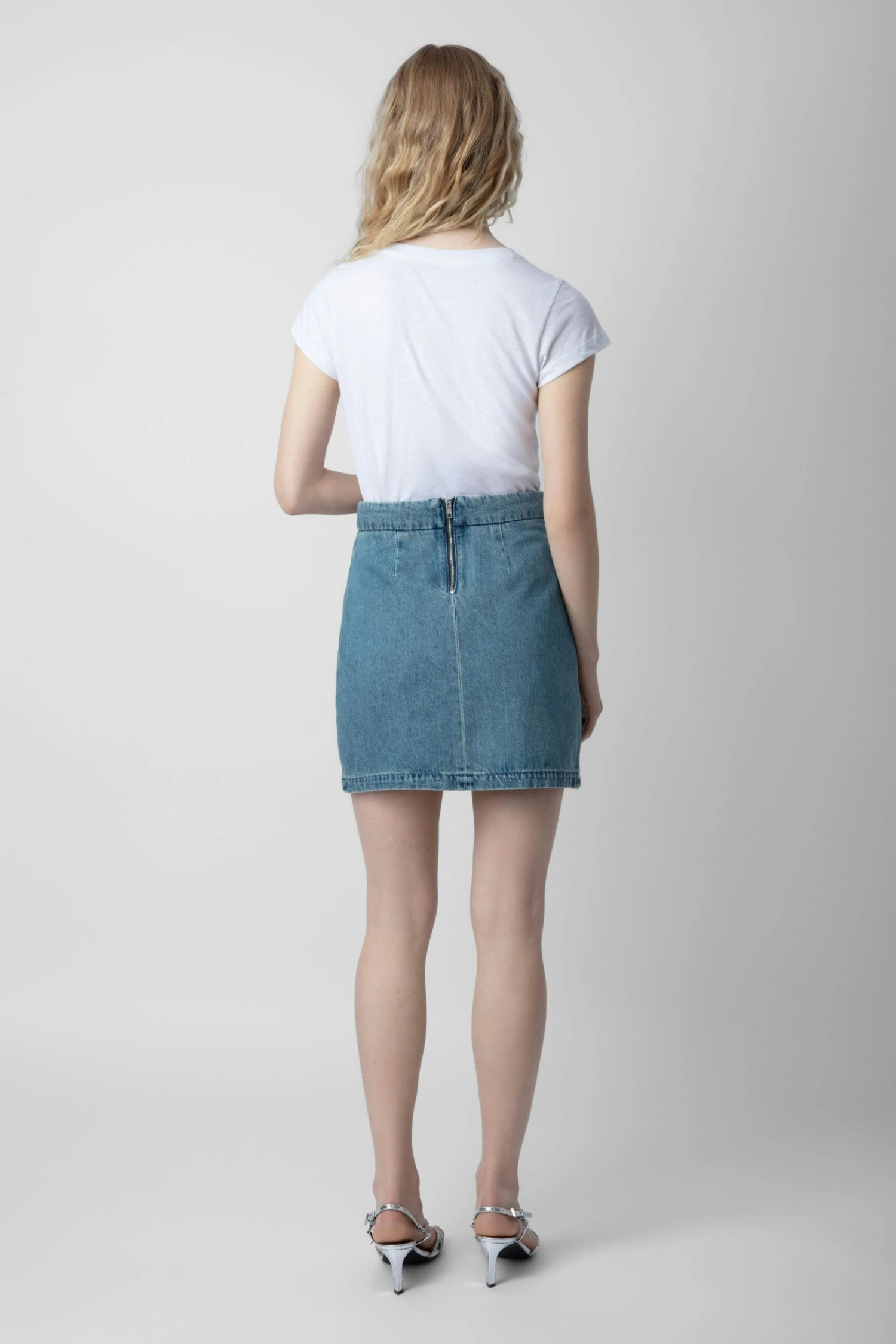 Zadig & Voltaire Skinny Stars Diamanté T-Shirt White 4 Zadig & Voltaire Skinny Stars Diamanté T-Shirt White - Image 4